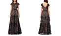 XSCAPE 3D Embroidered Floral Gown